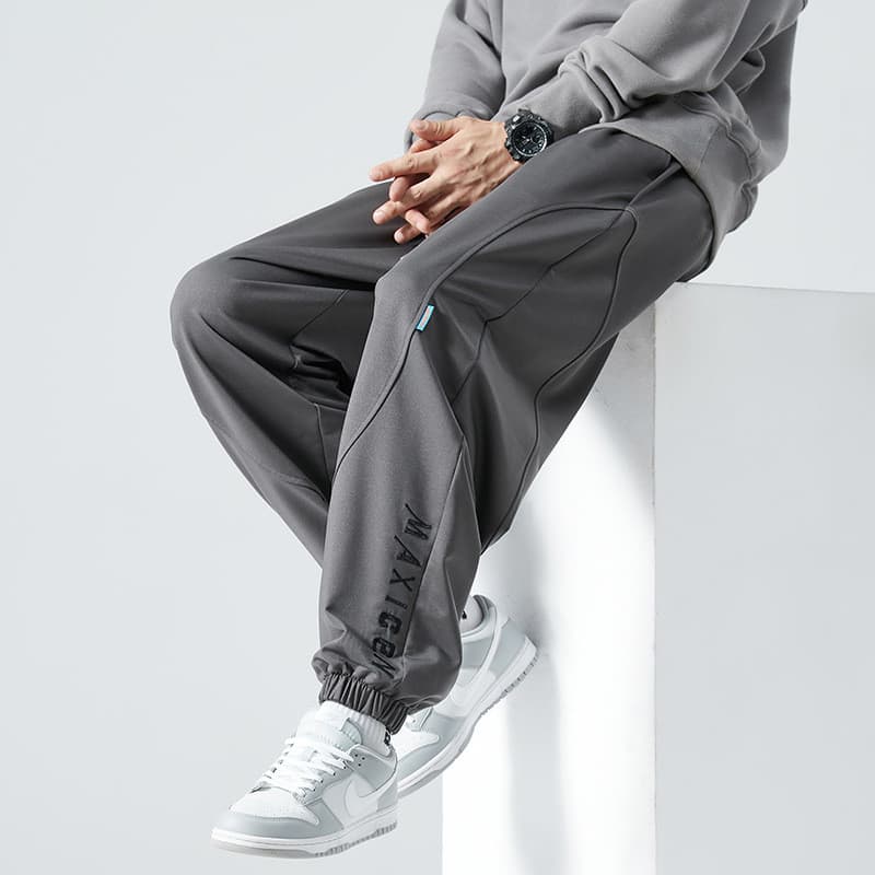2025 primavera outono calças casuais masculinas soltas gordas mais gordura plus Size fechamento Harem esportes Sweatpant