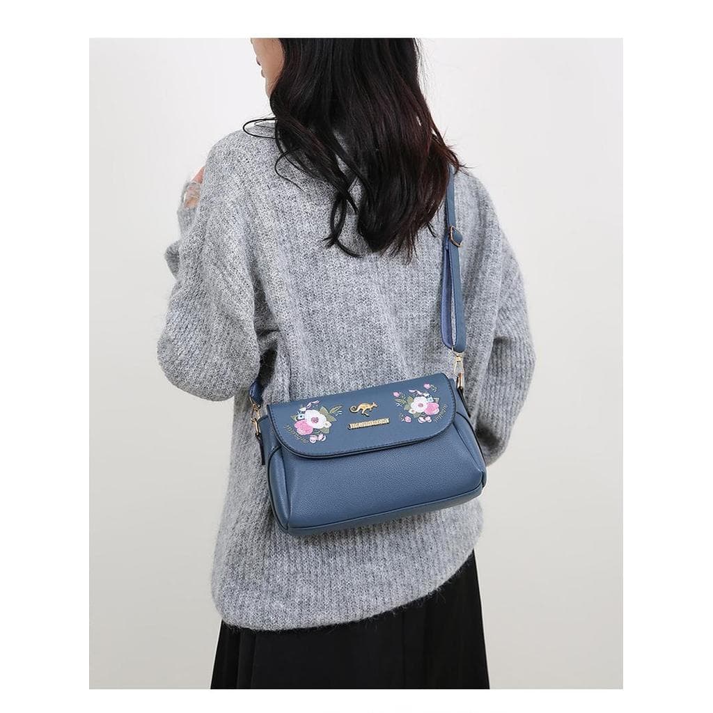 Bolsa feminina 2024 novo estilo elegante bolsa mensageiro bolsa de ombro moda Casual textura de couro bolsa mãe de meia-