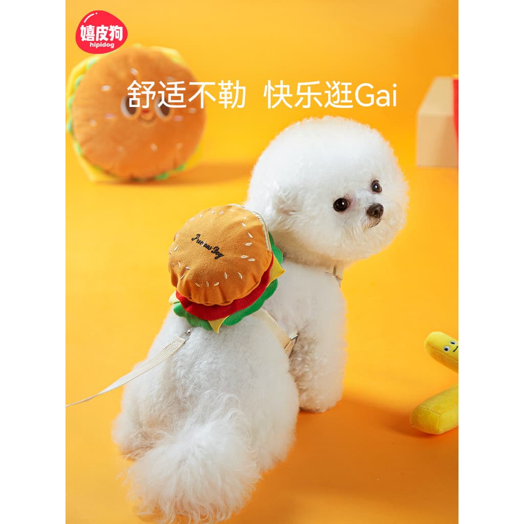Coleira de cachorro estilo colete auto-mochila pequeno filhote de cachorro Teddy Bichon Pomeranian cão cinta peitoral tr