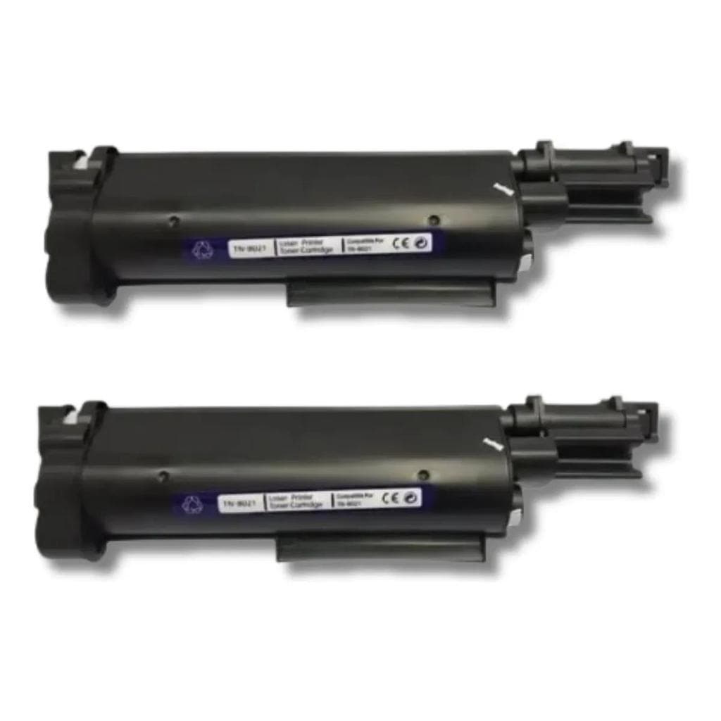 kit 02 Toner Tnb021 B021 Dcpb7520dw Dcpb7535dw B7535 Preto Compatível Brother Qualidade