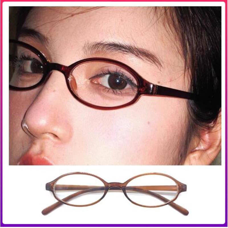 Novos Óculos De Policarbonato Retrô Em Formato Oval De 1 Peça Para Mulheres , Leitores Estreitos Da Moda Com Lentes De P