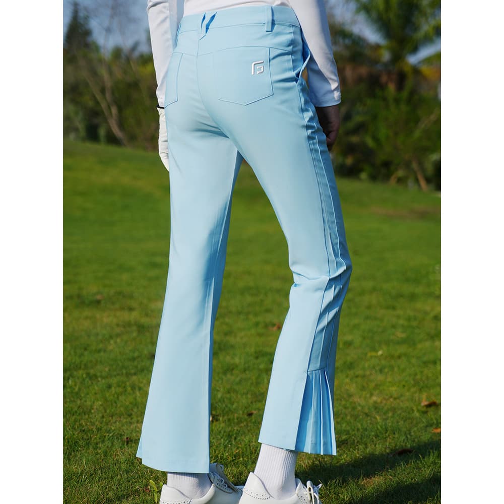 Calças de golfe verão calças femininas fino-ajuste queimado calças tornozelo comprimento calças de golfe feminino cintur