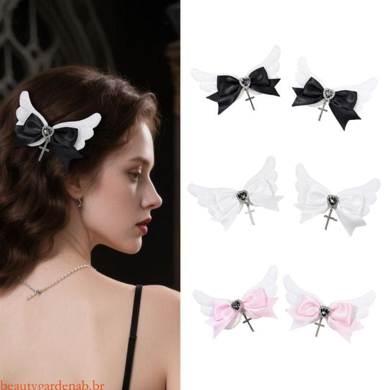 beautygardenab Criativo Borboleta Hairpin Para Crianças Leve Fita Arcos Acessórios O Cabelo Forte Segurar Festa Todos Os