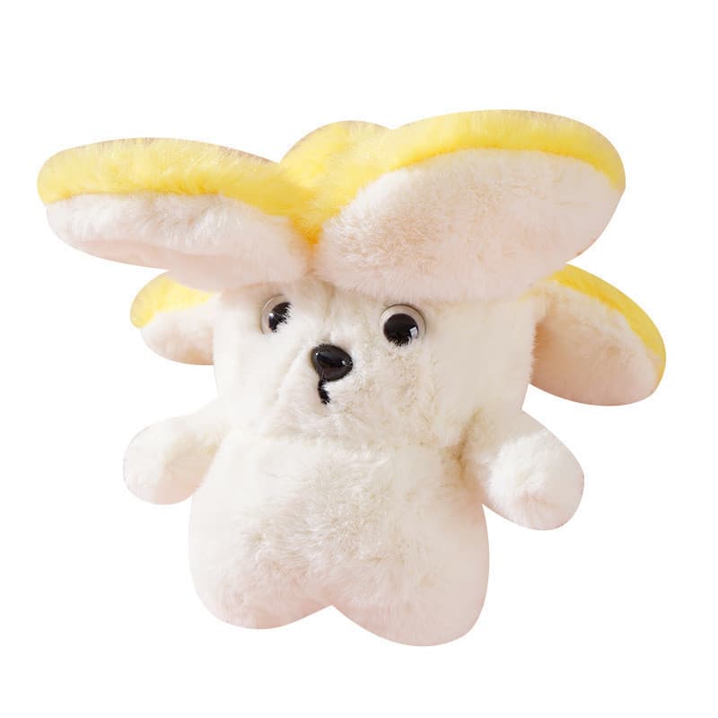 Cão Banana dos desenhos animados pequeno pingente bonito Super bonito brinquedo de pelúcia cão boneca chaveiro menina c