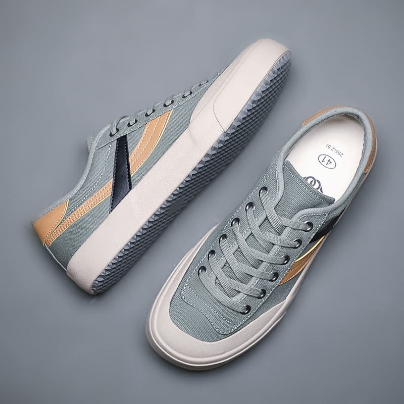 Sapatos de lona sapatos masculinos 2026 primavera outono novo estilo respirável sapatos de lona baixo-Top versão coreana