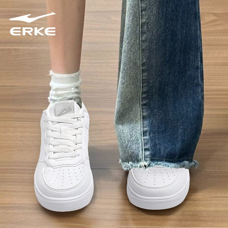 Hongxingerke sapatos femininos casuais novo estilo primavera verão tênis de sola grossa sapatos brancos femininos força
