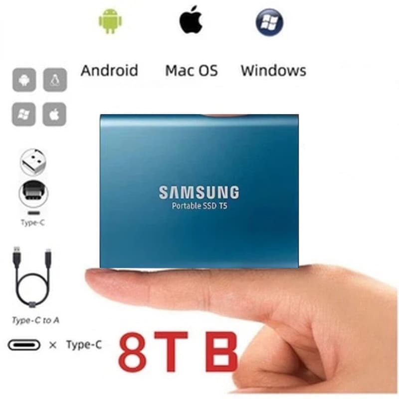 🔥Samsung🔥 HD Externos SSD  8TB/16TB/30TB  USB3.0 Externo Hard Drive 4TB  Portable Solid State Drive 1TB/2TB HDD