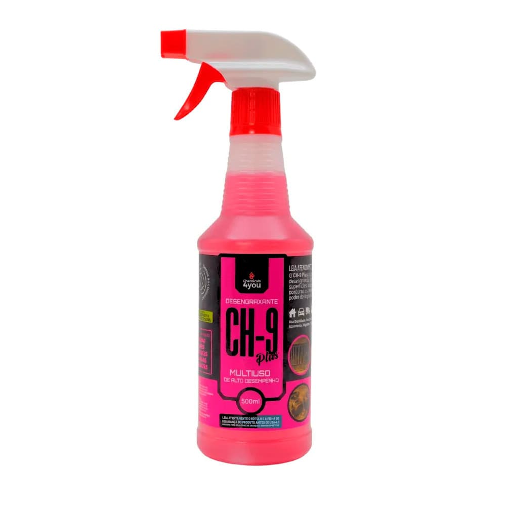 CH 9 PLUS DESENGRAXANTE MULTI USO 500ML COM TAMPA E GATILHO