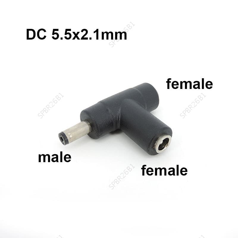 3way DC 1 Macho Para 2 Fêmea Jack Adaptador De Alimentação 5.5X2.1MM plug 5.5x2.1 Conector Divisor 5521 Cabo Estender Co