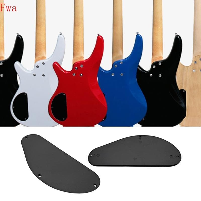 Fwa Preto Baixo Guitarra Cavidade Capa Placa Traseira Fiação Pickguard