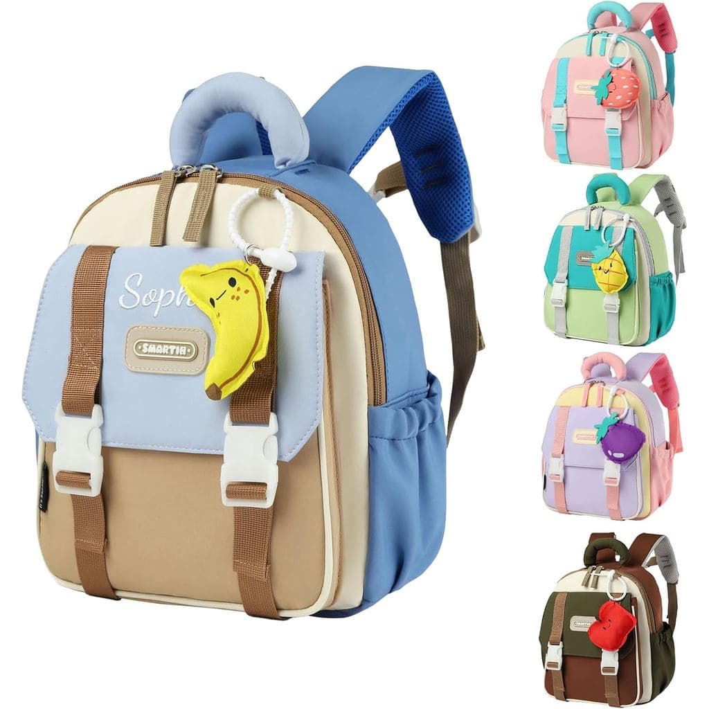 Mochila Personalizada para Crianças com Nome Bordado, Bolsa Escolar para Meninas e Meninos, Pré-escola e Jardim de Infân