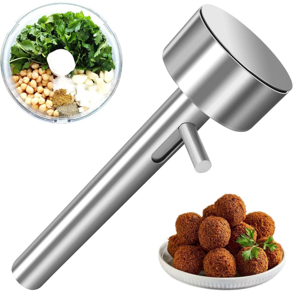 Colher para Falafel - Colher Profissional para Fazer Falafel em Aço Inoxidável |   Utensílio para Fazer Falafel em Aço I