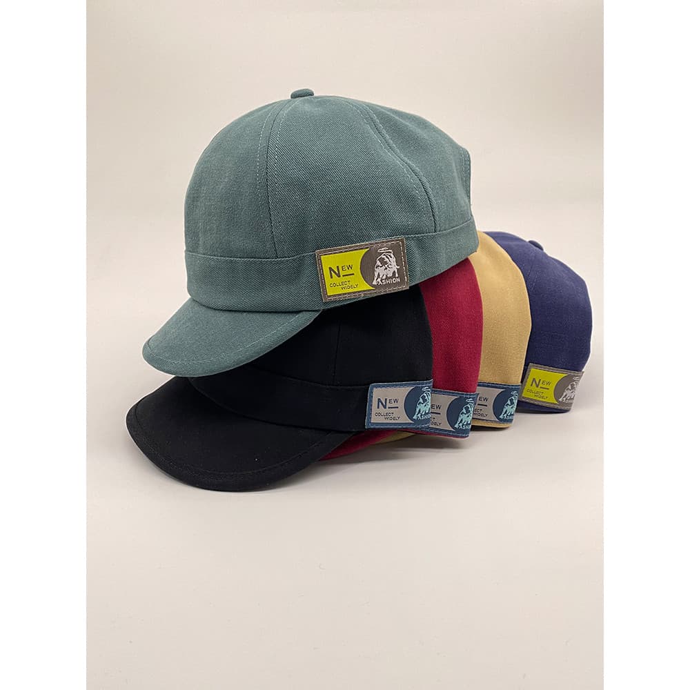 Novo estilo de aba curta boné de pico masculino feminino chapéu curto boné de secagem rápida macio topo estudante pára-s