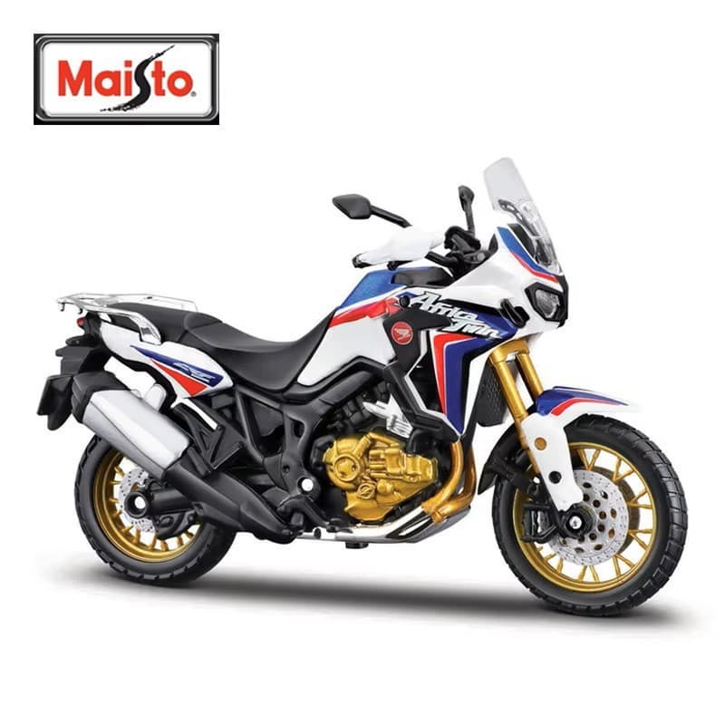 Maisto 1: 18 Honda Africa Twin Dct Estática Die Cast Ve Culos Colecionation Moto Modelo Brinquedos