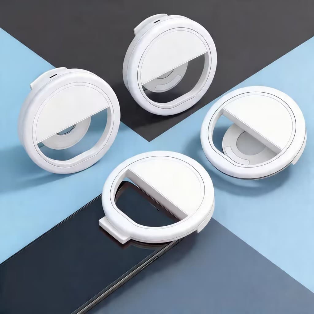Anel Luminoso Para Celular Flash Selfie Mini Ring Light Clipe Anel Luz Pra Selfie Ring Light Flash Celular Universal