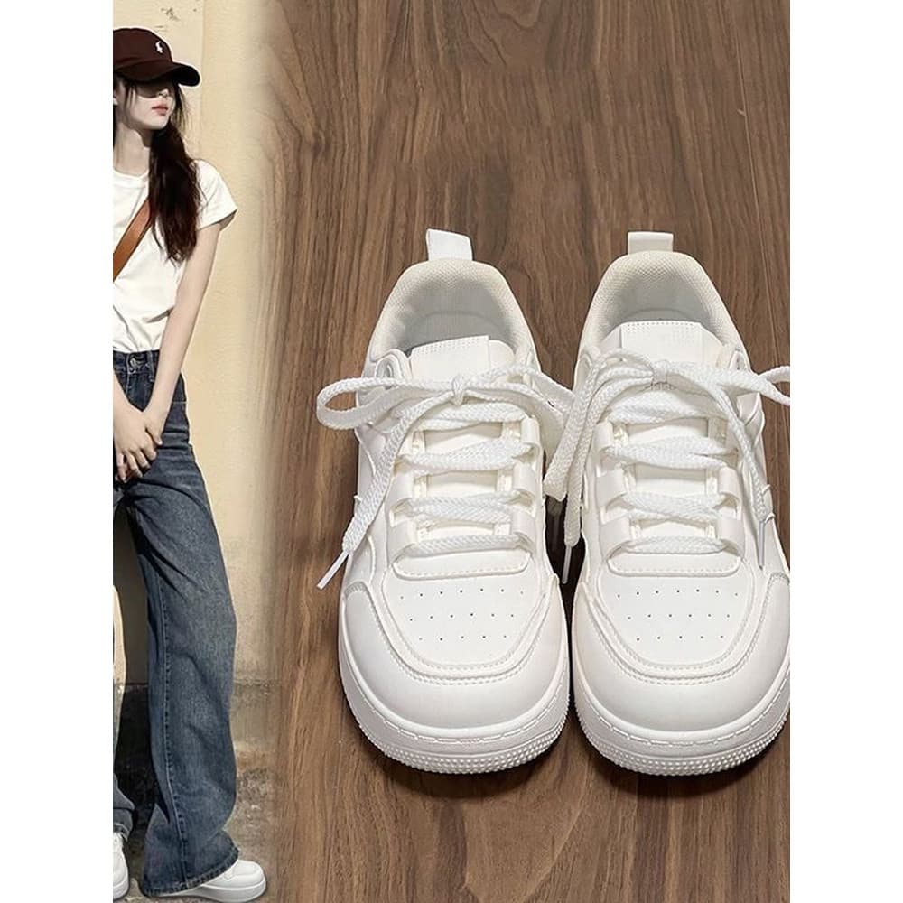 Pequenos sapatos brancos femininos 2025 novo estilo primavera verão outono estilo versão coreana respirável All-Match es