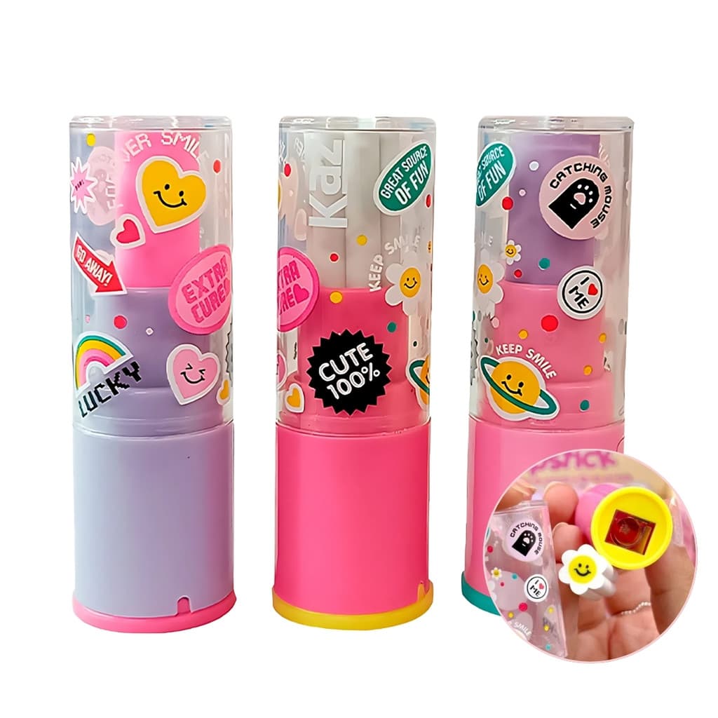 APONTADOR COLETOR C/BORRACHA LIPSTICK KZ3037