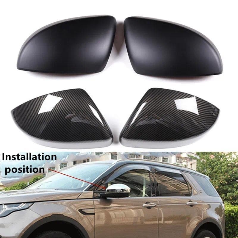 Capa De Espelho Retrovisor De Carro Estilo Fibra De Carbono Para Land Rover Discovery Sport Range Velar Evoque Jaguar F-
