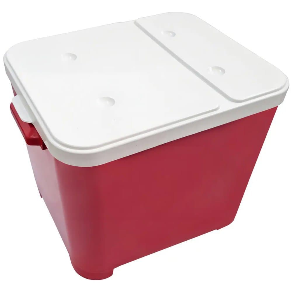 Porta Ração 15kg Hermético Furacão Pet Container Anti Umidade Dispenser Grande para Cachorro e Gato