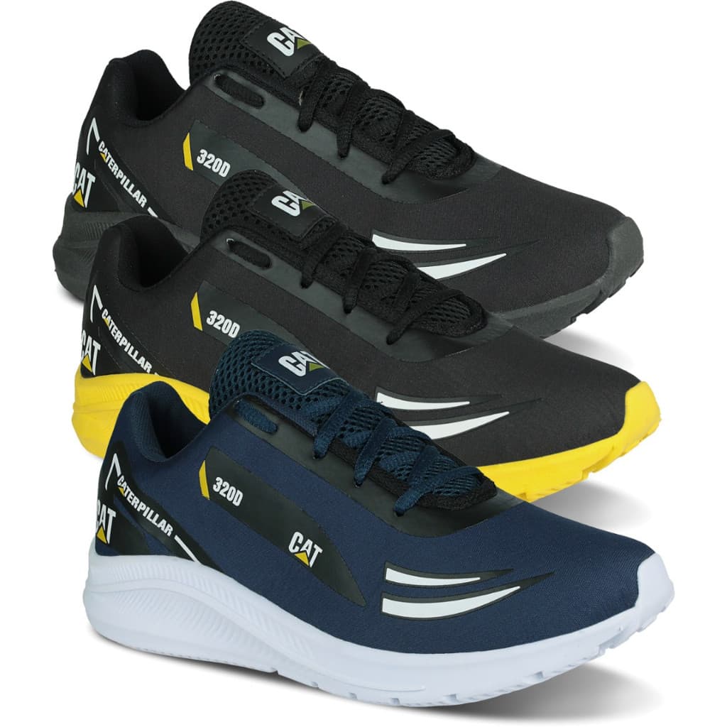 Kit 3 Tênis Masculino 320d Caminhada Academia Super Leve Confortável