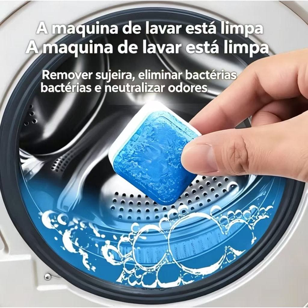 Limpador Pastilha de máquina de lavar roupa, comprimido efervescente sólido para remover manchas kit 12/24/36 H-27