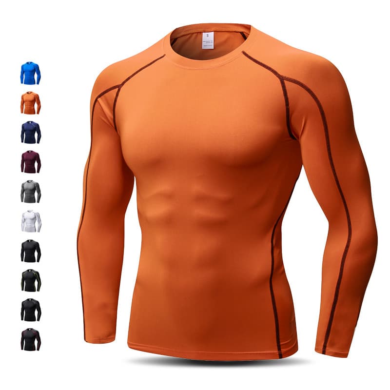 Calças esportivas masculinas de manga comprida Fitness basquete correndo roupas de secagem rápida alta elasticidade resp