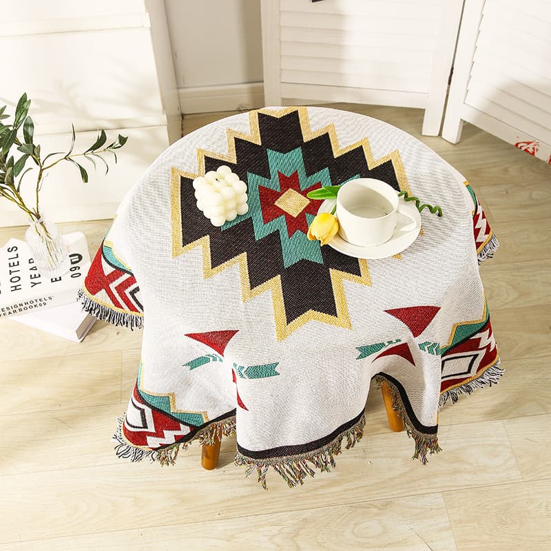 Toalha de mesa dupla face estilo nórdico, quatro pessoas, seis pessoas, toalha de mesa de café doméstica, acampamento ao