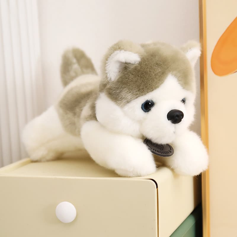 Novo estilo Erha cão brinquedo de pelúcia boneca travesseiro pequeno pelúcia Husky presente agarrar boneca atacado