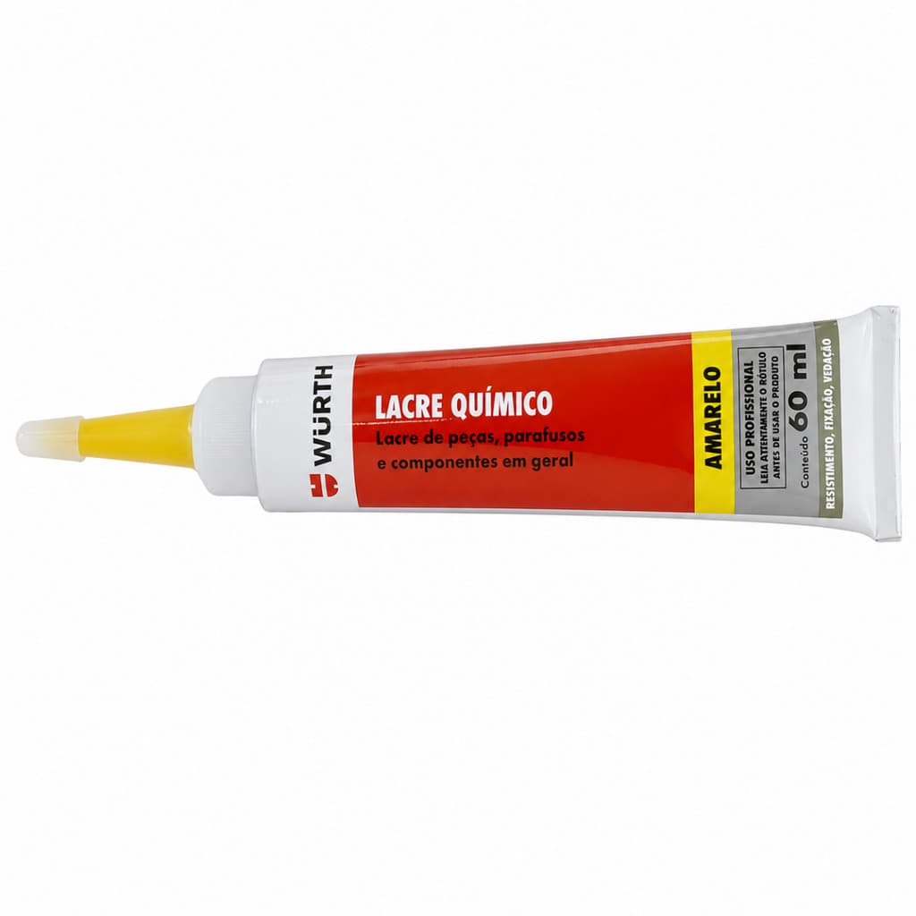 Lacre Químico Amarelo 60ml Profissional Para Parafuso E Peça
