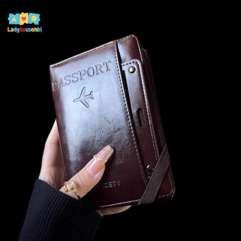 LAHG > Nova Capa De Cartão De Couro Retrô Porta-Passaporte Carteira Acessórios De Viagem Para Mulheres E Homens Novo