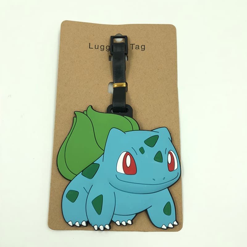 Etiqueta de bagagem nome sinal tag Pokemon cartão de imagem Super charizard lama tartaruga Pokémon etiqueta de bagagem P
