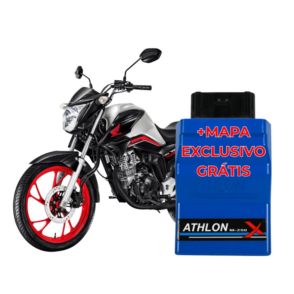 Módulo Athlon M250x + Mapa Exclusivo de Brinde Motos Honda Monocilindro