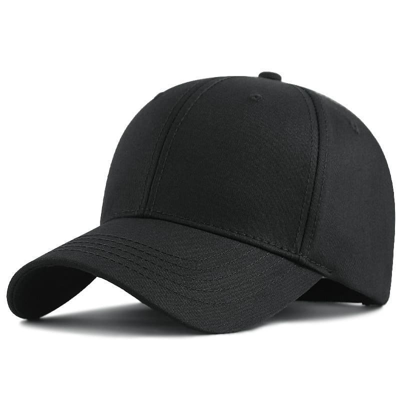 Algodão Duro Cor Sólida Masculino Esporte Chapéus Senhora Simples Boné De Sol Hiphop Snapback Bonés Cabeça Grande Homem