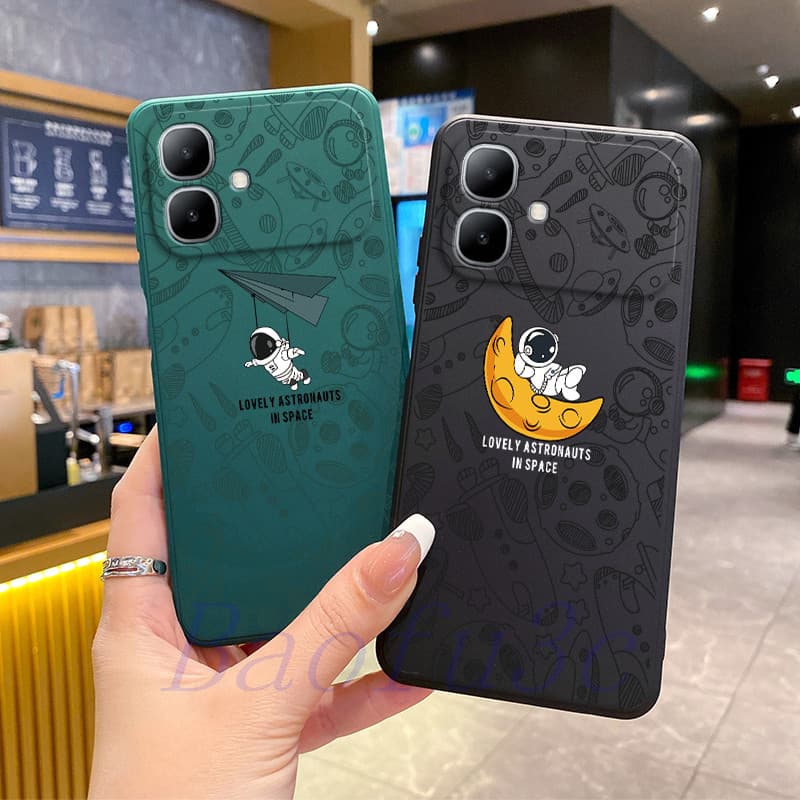 Capa Infinix Smart 20/10/Smart9 HD/Smart8 Pro/8 Silicone soft shell Astronauta Ilustração De Telefone TKR