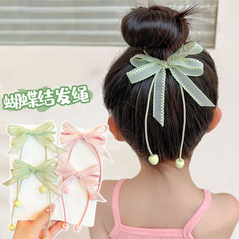 Xiaoxigua crianças arco cabeça corda gravata bola cocar pequena princesa doce menina anel de cabelo bonito acessórios de