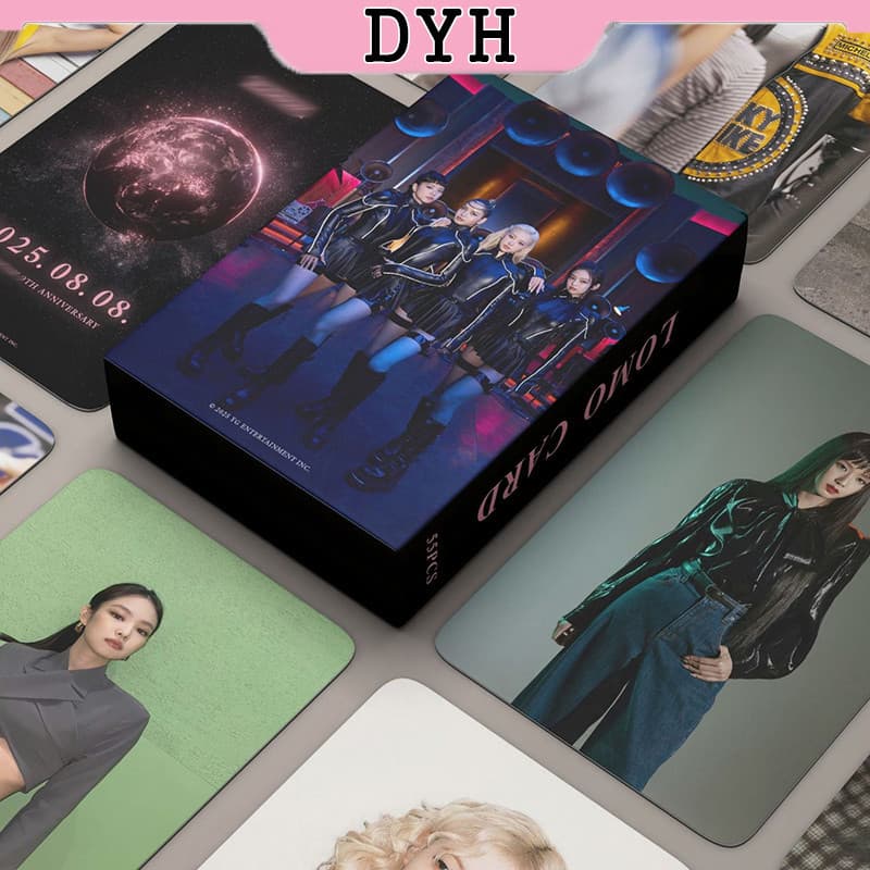55pcs/box BLACKPINK Cartão Holográfico Photocard Álbum Do 9o Aniversário KPOP LOMO