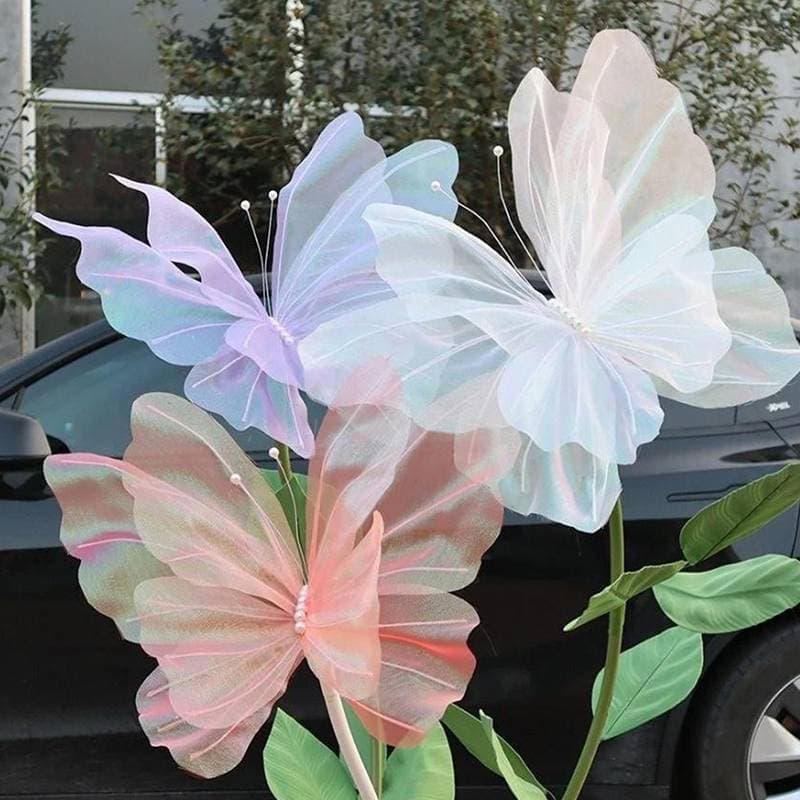 TSBR 5M Borboleta Dobrável Alumínio PVC Estilo Tubo Flexível Festa De Casamento Badrop Decoração DIY Display Arco Suport