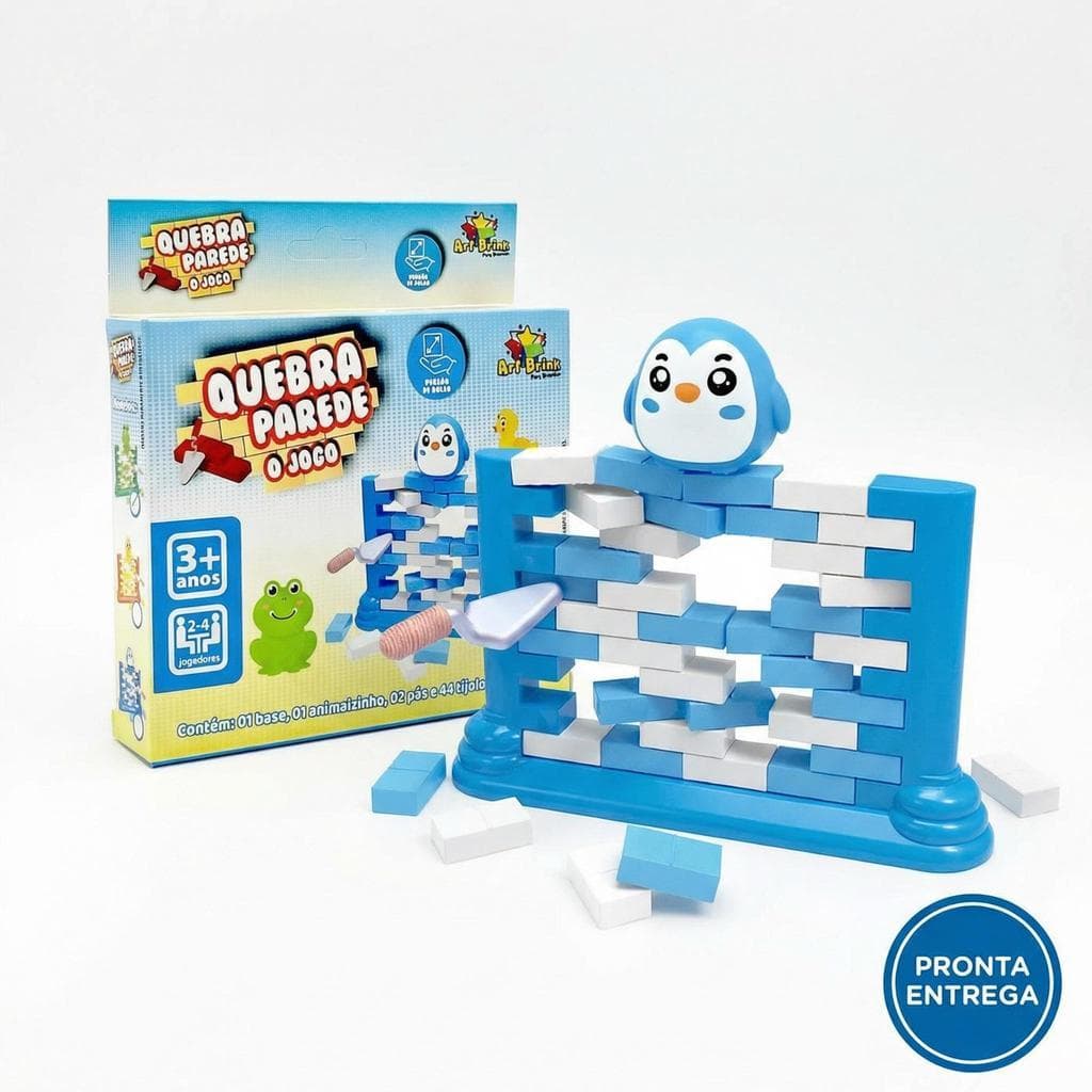 Brinquedo Desafio Dos Bichinhos: Jogo Mini Quebra Muro - Não Deixe Cair!