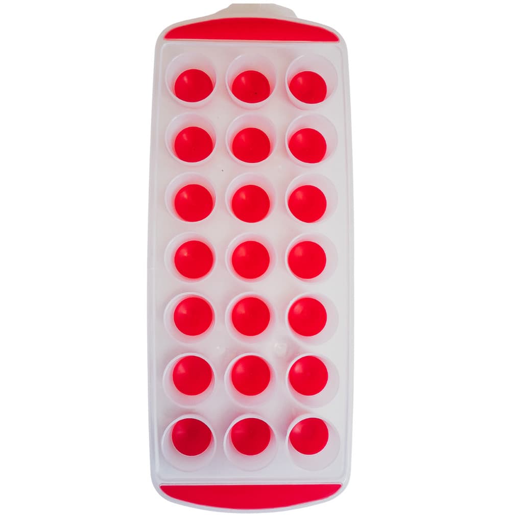 Forma de Gelo Plástica com Silicone 21 Cubos Fácil Remoção Resistente e Reutilizável