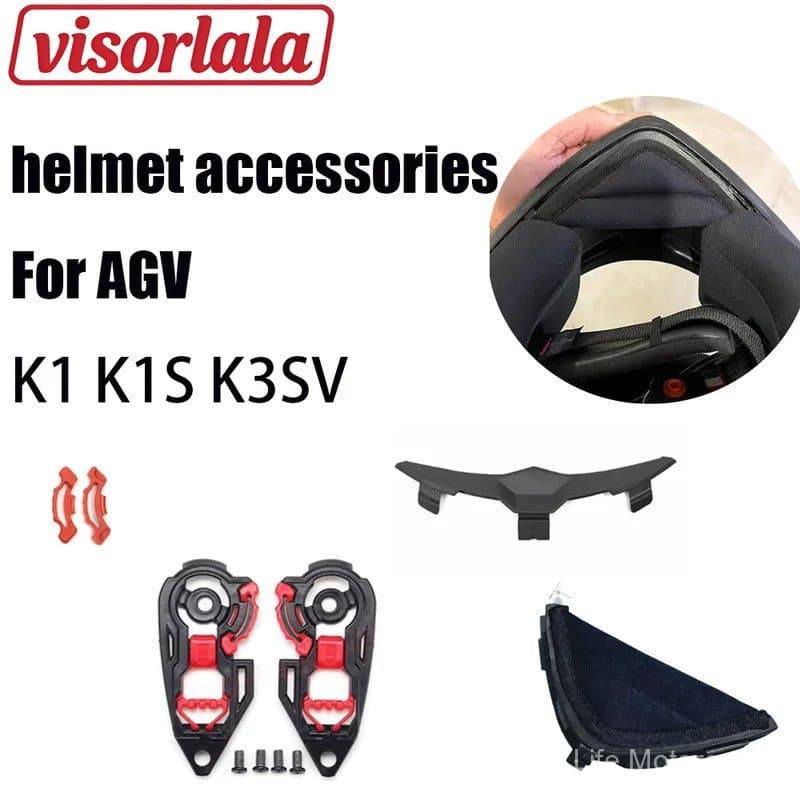 Motorcycle Helmet Parts For AGV K1 K3 K3SV K5 K5S Capacetes Lining Pad Chin Nose Protector Vent Accessories