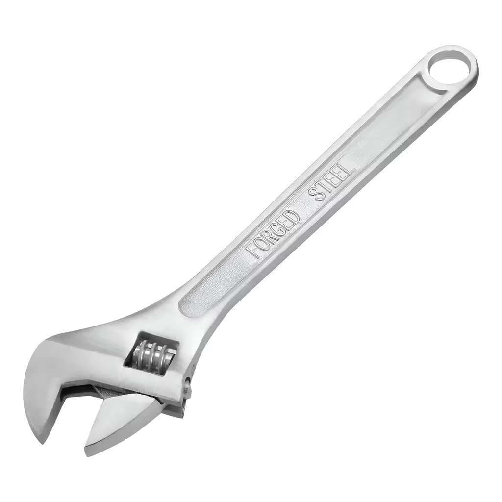 Chave Inglesa Ajustavel De Aço Profissional Aço Carbono Cromado Resistente a Aruela e Fricção
