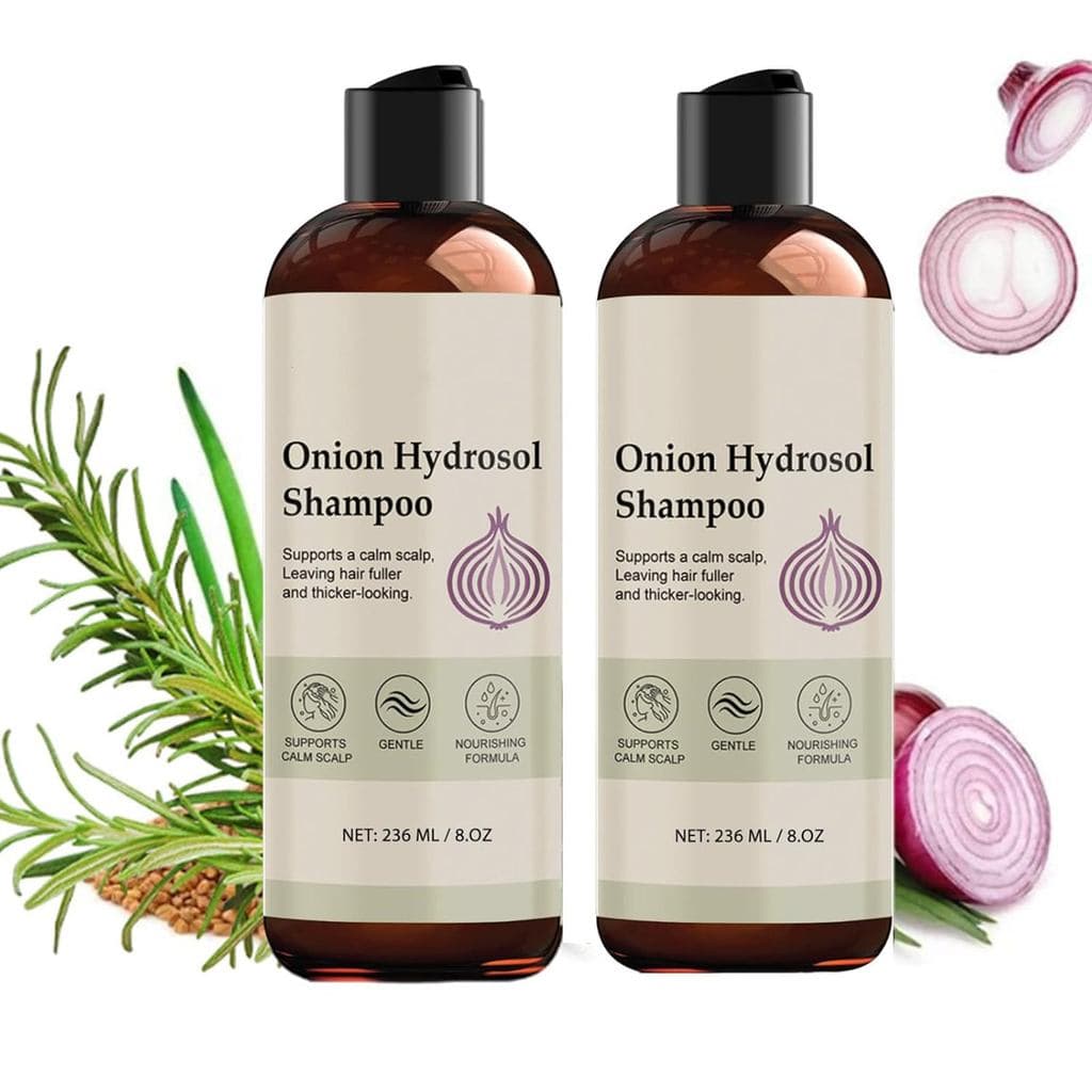 Shampoo Duo com Hidrossol de Cebola, Shampoo à Base de Cebola, Shampoo com Hidrossol de Cebola para Crescimento Capilar,