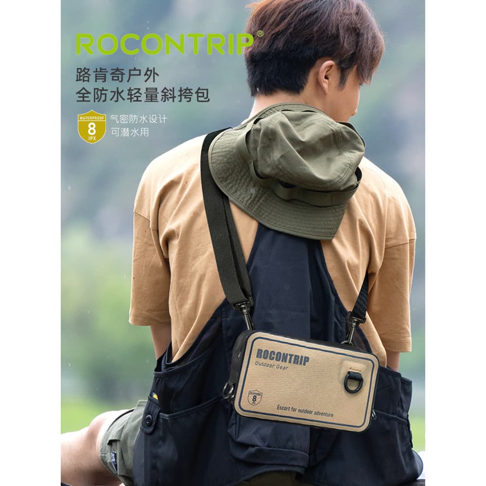 Luken mochila pequena à prova d'água para atividades ao ar livre, bolsa de mergulho com snorkel, isca, bolsa de pesca, t