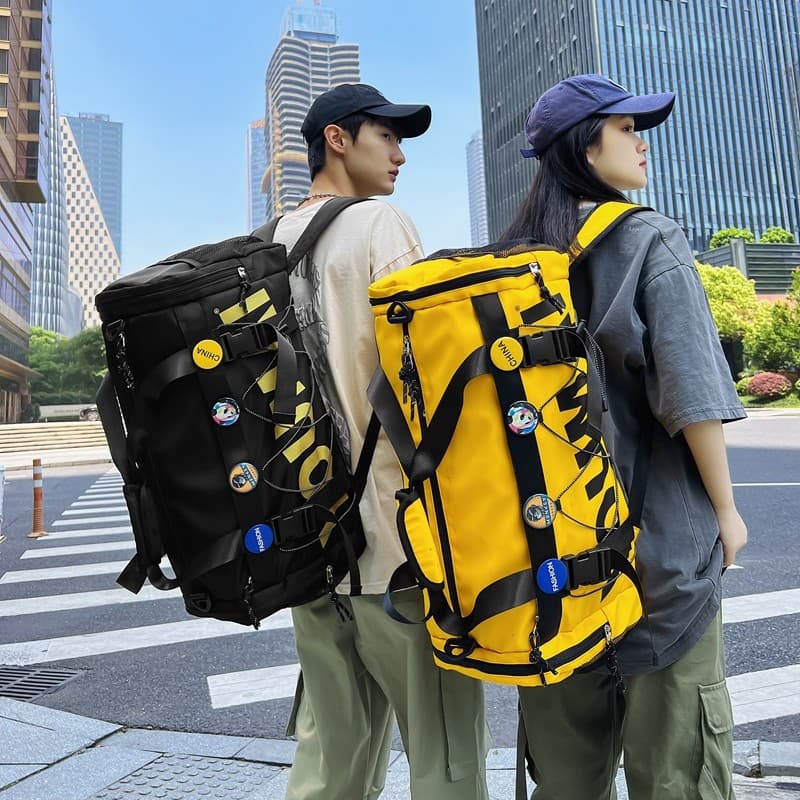 Mochila feminina saco de viagem bagagem de mão masculina leve saco de armazenamento de grande capacidade treinamento bas
