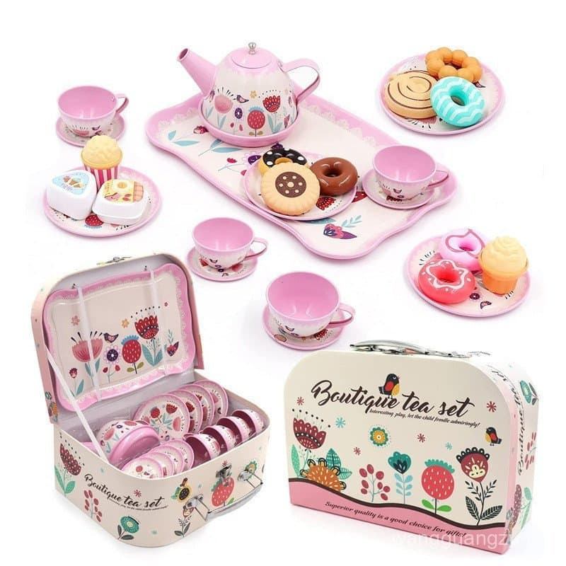 Brinquedos DIY para festa de chá, conjunto de simulação de cozinha, presente de chá da tarde para meninas