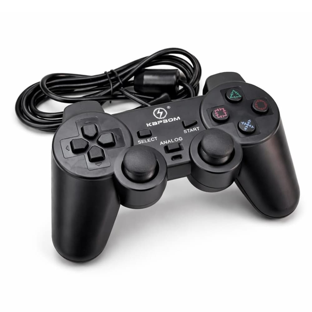 Controle USB para PC Joystick Estilo DualShock Kapbom KAP-2UY – Alta Precisão e Conforto para Jogos