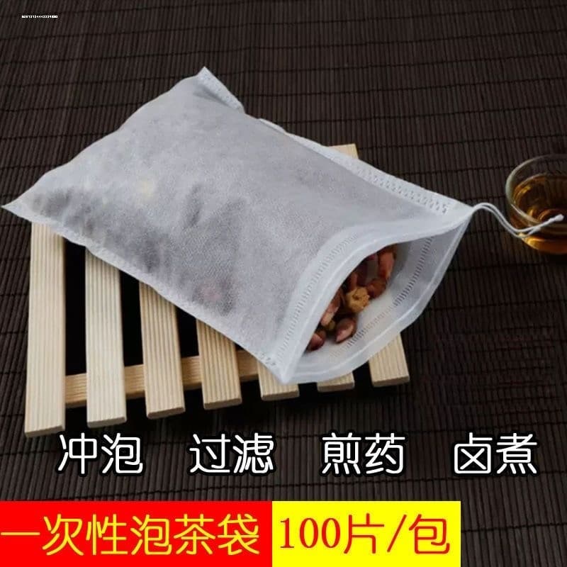 100 não-tecido tradicional chinês medicina decocção saco separador de resíduos saco de tempero saco de filtro de sopa tr