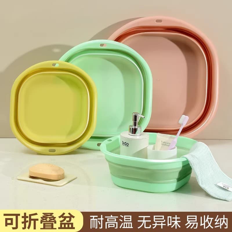 Lavatório portátil dobrável para viagem, estilo japonês, compressão, viagem doméstica, multifuncional, dobrável, pequeno