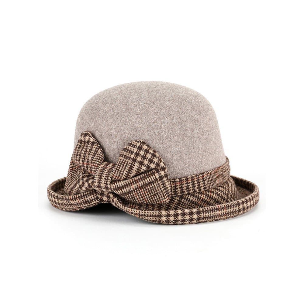 Chapéus para mulheres de meia-idade e idosas, chapéus femininos de outono e inverno, chapéu bucket grosso para avós, cha