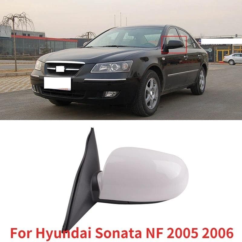 CAPQX 5/7 Fios Para Hyundai Sonata NF 2005 2006 Tampa Do Espelho De Ré Carro Fora Retrovisor Lateral Montagem